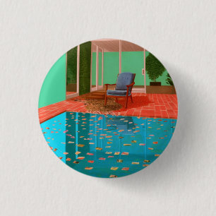 Een eenvoudige moderne knop, badge, speld ronde button 3,2 cm