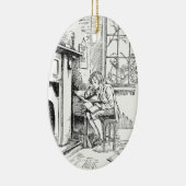 Een eenzame jongen keramisch ornament (Rechts)