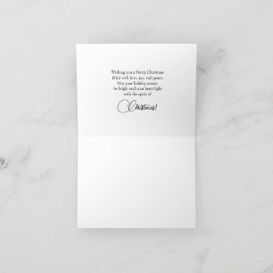 Een eenzame rendier zegenende kerst Kaart