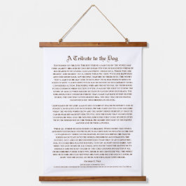 Een eerbetoon aan de hond, de beste vriend van het hangend wandkleed