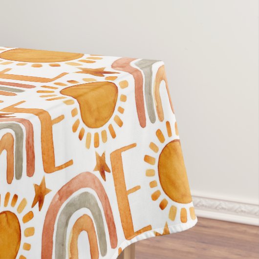 Een eerste Waterverf op zaterdag zonneschijn en re Tafelkleed (Voorbeeld)