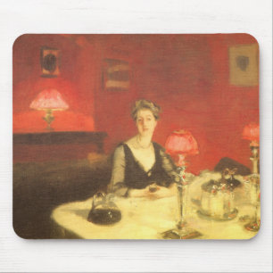 Een eettafel 's nachts door John Singer Sargent Muismat