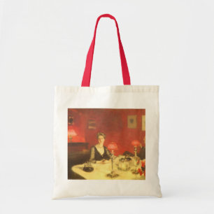 Een eettafel 's nachts door John Singer Sargent Tote Bag