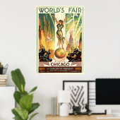 Een eeuw van vooruitgang - 1933 in Chicago World's Poster (Thuiskantoor)