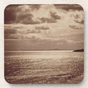 Een effect van de zon, Normandy c.1857 (sepia foto Onderzetter