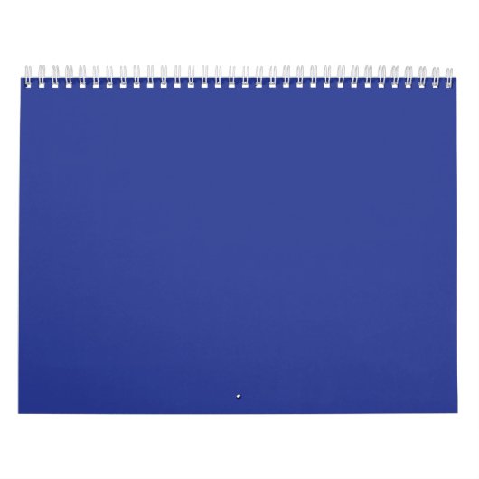 Een effen blauwe achtergrond zonder andere zichtba kalender (Hoes)