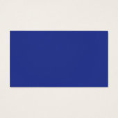 Een effen blauwe achtergrond zonder andere zichtba visitekaartje (Achterkant)