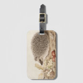 Een egel in een landschap door Giovanna Garzoni Bagagelabel (Voorkant (verticaal))