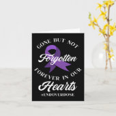 Een einde maken aan Overdosis Geliefde Gedenk Over Kaart (Gele Bloem)