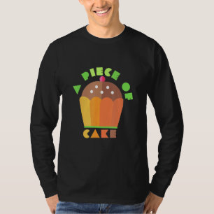 Een eitje Taart bakker kleren makkelijk werk T-shirt
