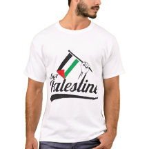 Een elegant mannen-T-shirt met een Palestijns -Shi