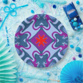 Een elegant ontwerp met meerdere kleuren klassiek  papieren bordje (Feest)