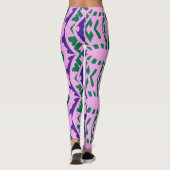Een elegante abstracte "Ratti_Creative_Arts" Leggi Leggings (Achterkant)