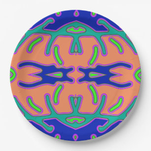 Een elegante multi-color klassieke design papier p papieren bordje