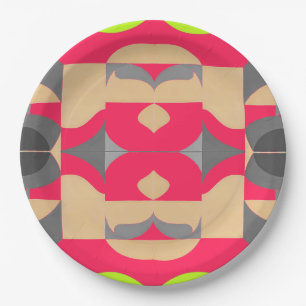 Een elegante multi-color klassieke design papier p papieren bordje