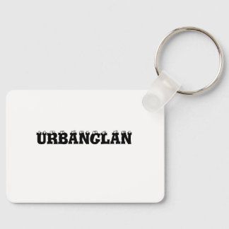Een elegante sleutelhanger met een URBANGLAN-lette