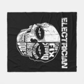 Een elektricien die ik niet kan oplossen. fleece deken (Voorkant (Horizontaal))