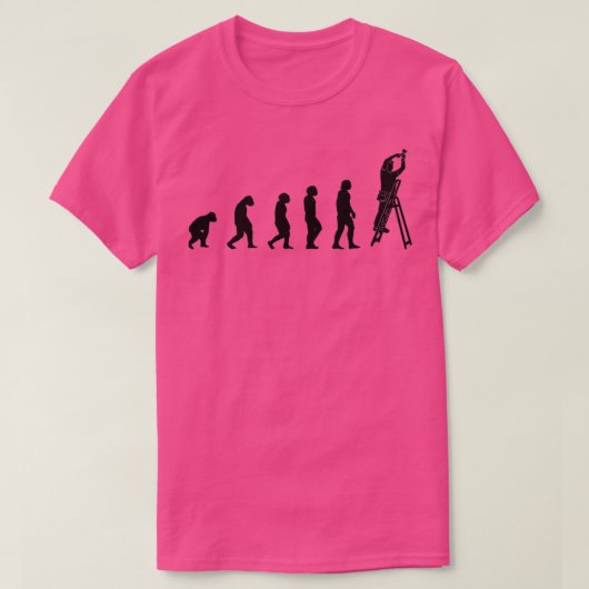 Een elektricien met gereedschap op een conciërge-l t-shirt (Design voorkant)