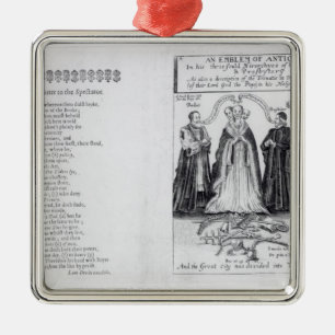 Een Embleem van de Antichrist Metalen Ornament