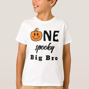 Eén enge grote broer Halloween-matchende familie T-shirt
