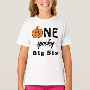 Eén enge grote zus Halloween bijpassende familie T-shirt