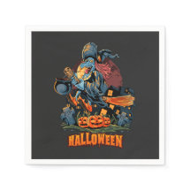 Een enge heks op een kamer