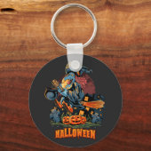 Een enge heks op een kamer sleutelhanger (Voorkant)