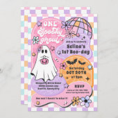 Eén enge spook Halloween Geest 1e Verjaardag Kaart (Voorkant / Achterkant)