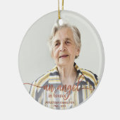 Een engel in de hemel Persoonlijke foto Memorial Keramisch Ornament (Links)