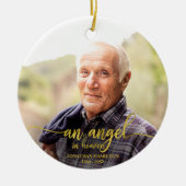 Een engel in de hemel Persoonlijke foto Memorial Keramisch Ornament (Voorkant)