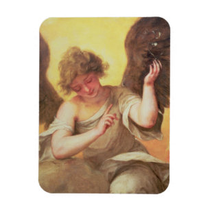 Een engel met een glazen erlenmeyer magneet