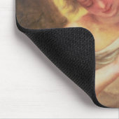 Een engel met een glazen erlenmeyer muismat (Hoek)