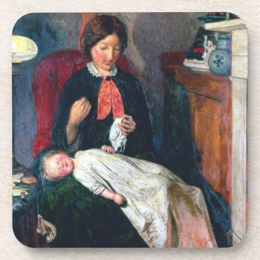 Een Engels Fireside van 1854-5 Onderzetter (Voorkant)