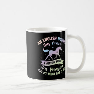 Een Engels paard heeft Grace een Western - Horse E Koffiemok