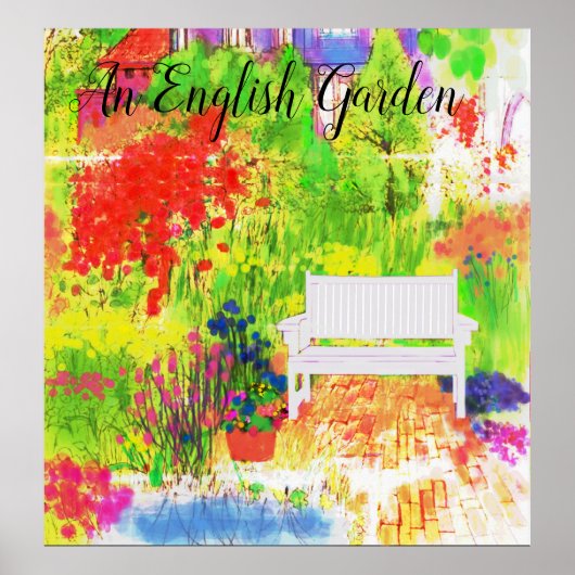 Een Engelstalig Poster voor tuinbouw (Voorkant)