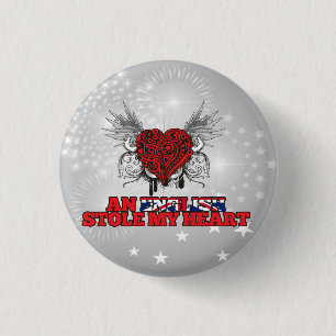 Een Engelstalige Stole my Heart Ronde Button 3,2 Cm