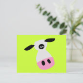 Een enkel Koe Briefkaart (Staand voorkant)