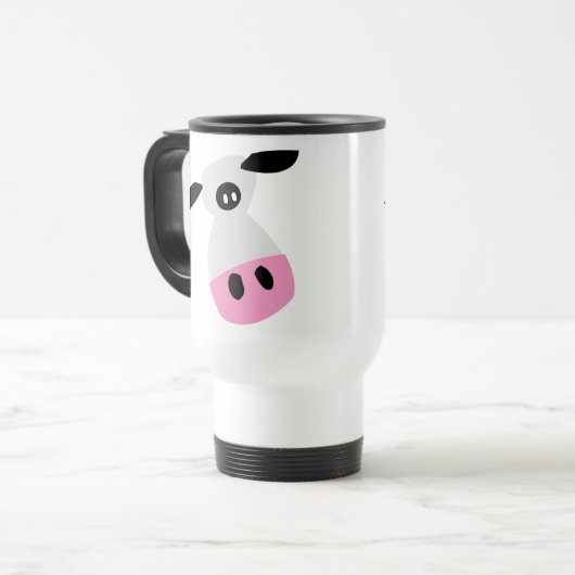 Een enkel Koe Reisbeker (Voorkant links)