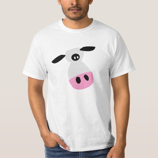 Een enkel Koe T-shirt (Voorkant)