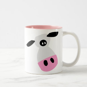 Een enkel Koe Tweekleurige Koffiemok