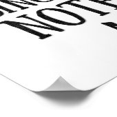 Een enkel Poster van de Nota (Hoek)