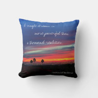 Een enkele droom is Quote Oranje Blauwe Zonsonderg