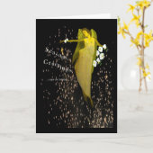 Een enkele engel kaart (Gele Bloem)