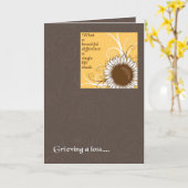 een enkele kaart van leven en diepste sympathie (Gele Bloem)