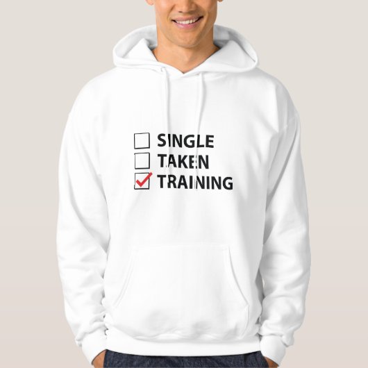 Eén enkele overgenomen training hoodie (Voorkant)