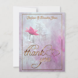 Een enkele roze roze roze roze roodbruin notitiekaartje