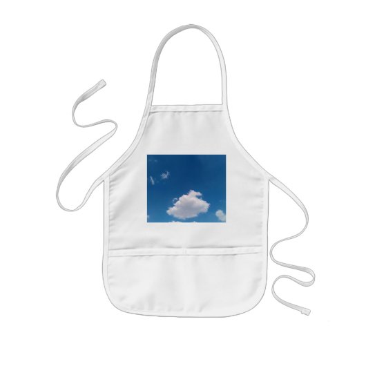 Een enkele wolk kinder schort (Voorkant)