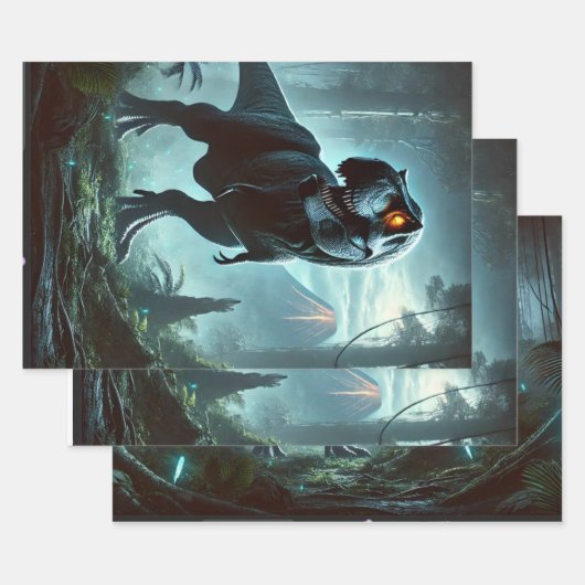 Een enorme Tyrannosaurus rex Inpakpapier Vel (Set)