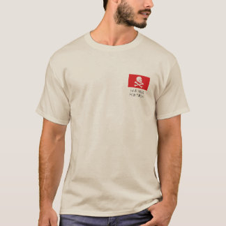 Een erg rode_flag, Live Free, Fish Hard! T-shirt
