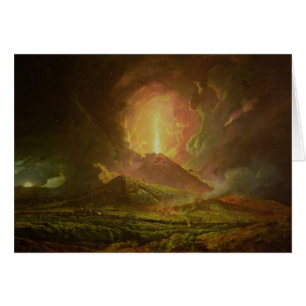 Een Eruptie van Vesuvius, gezien vanuit Portici